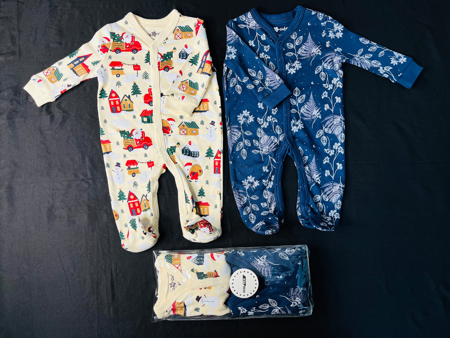 2 Pcs Baby Jumpsuit Full Body Baby Romper