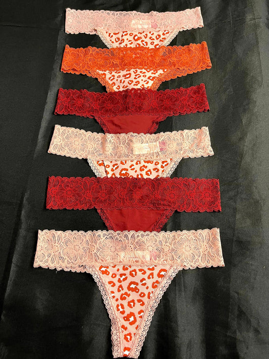 5 Pcs Pink Thong
