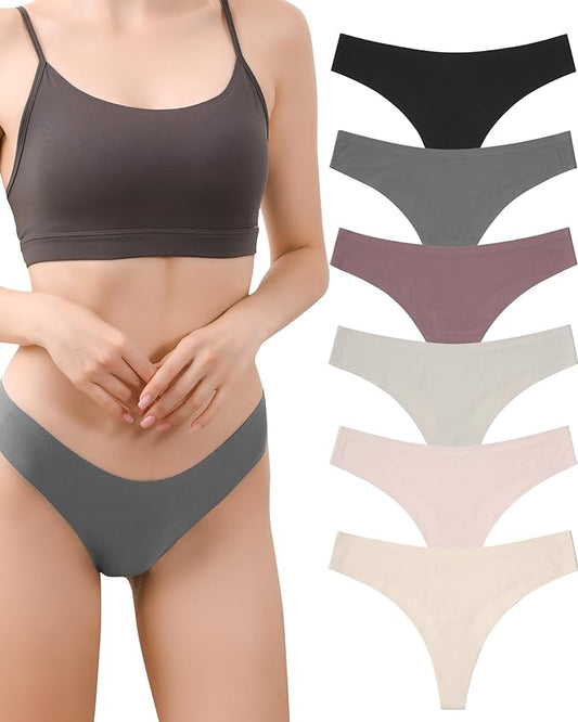 5 Pcs Premium Seamless Thong (Assorted Color)