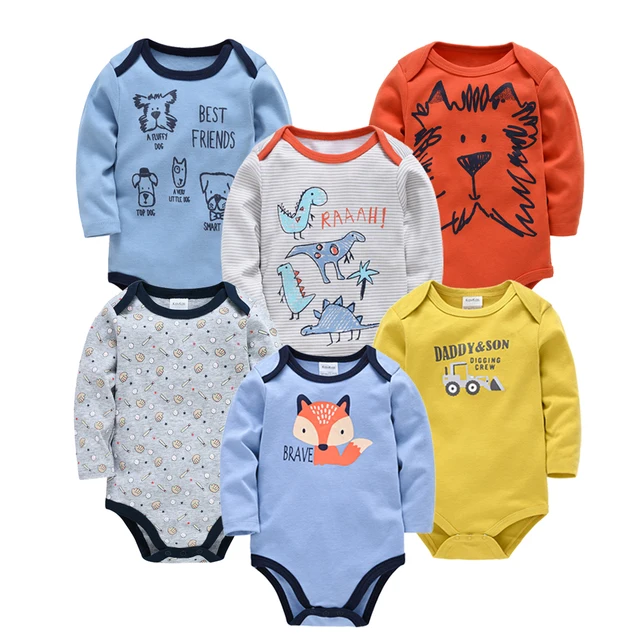 6 Pcs Baby Romper (Assorted Color)