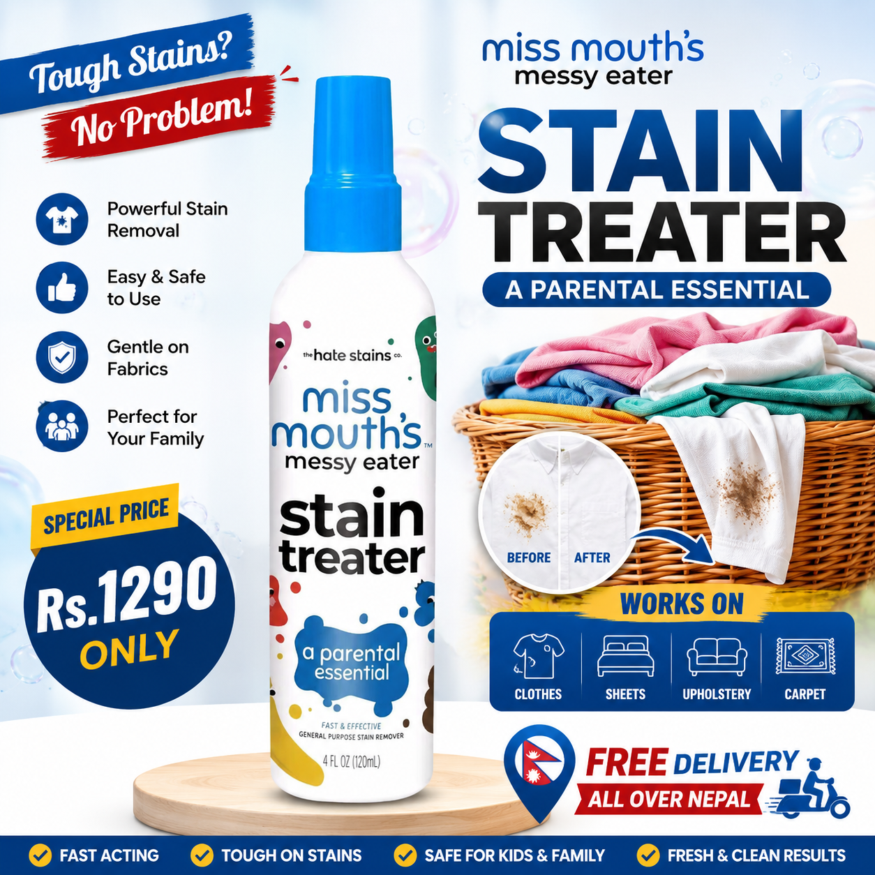 Miss Mouth  Messy Eater Stain Treater
