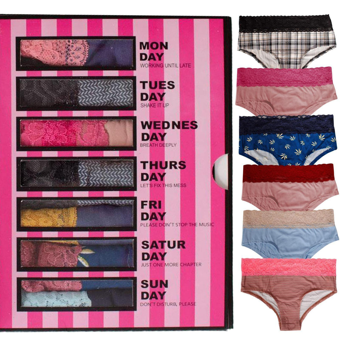 Victoria's Secret Premium Panty 7pcs (Assorted Color)