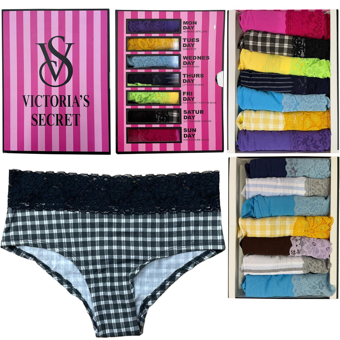 Victoria's Secret Premium Panty 7pcs (Assorted Color)