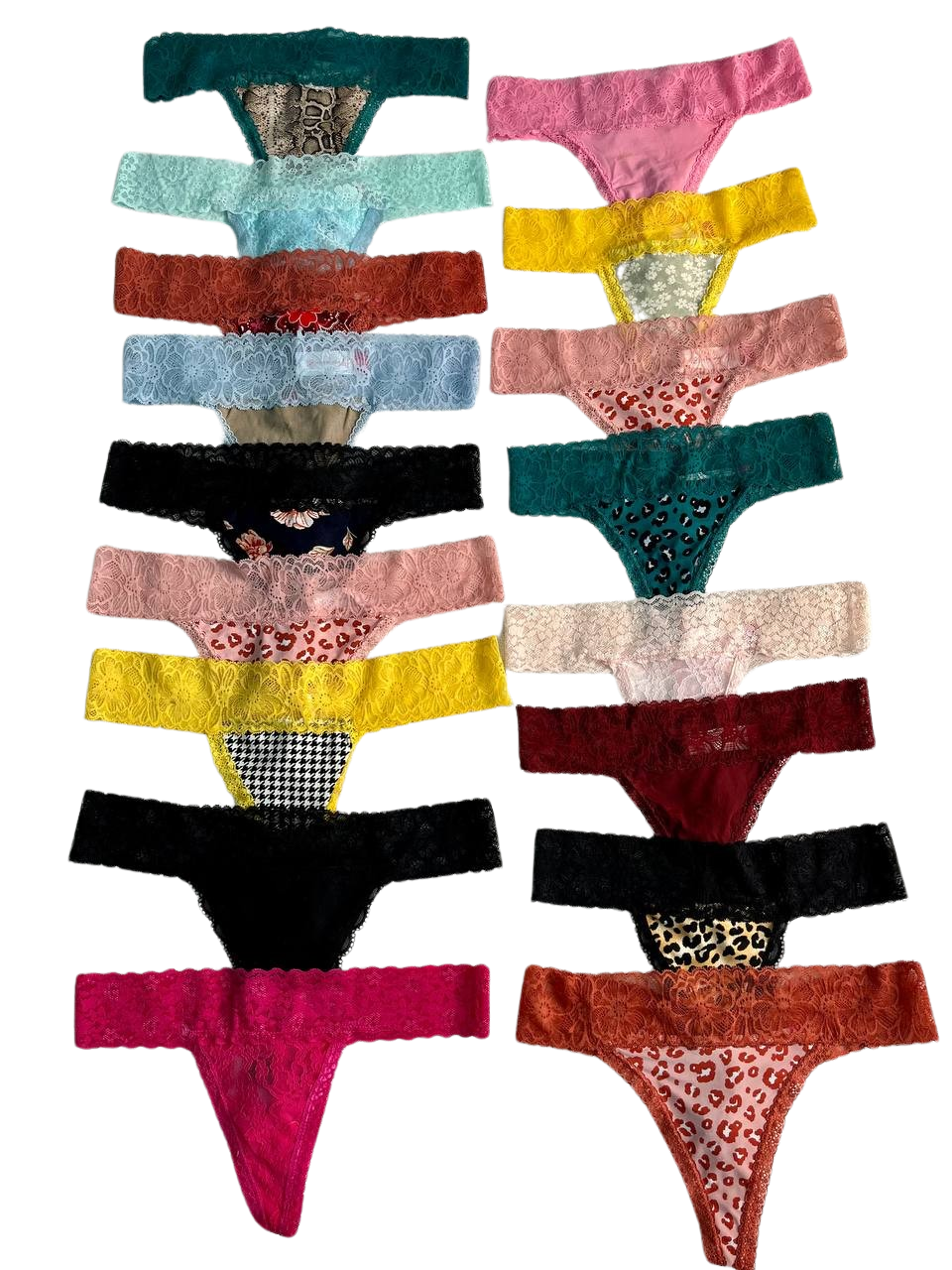 6 Pcs Lace Thong (Assorted Color)