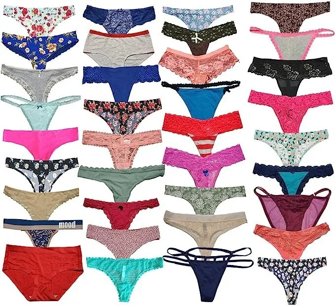 12 Pcs Thong (Assorted Color)